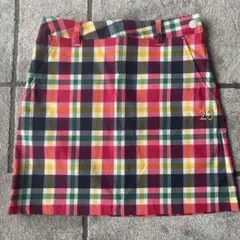 美品　23区ゴルフ　ミニスカート　チェックのサムネイル