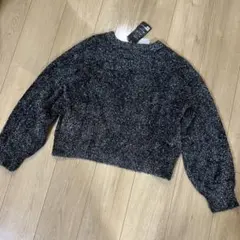 新品タグ付き　SUREVE ラメシャギープルオーバー ラメシャギー ニット L