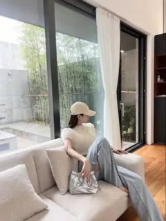 Qung ライクラビットシャギーニット