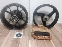 カワサキZ125proタイヤホイールブレーキディスクハブハブダンパーリア