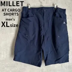 MILLET ミレー　ナイロンハーフパンツ　AT カーゴ　刺繍　ネイビー　XLのサムネイル