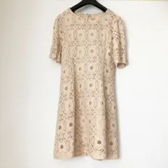 ほぼ未使用☆ OKIRAKU レースワンピースのサムネイル