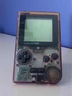 ◯【ジャンク】GAME BOY Pocket クリアパープル 本体のみ