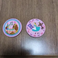 ディズニー刺繍缶バッジ　2個セット