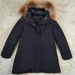 極美品　グリーンレーベルリラクシング　ダウンジャケット　Aライン　ブラック