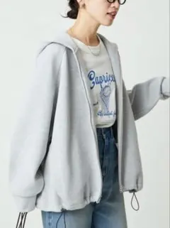 FREAK'S STORE ダンボール スウェット フルジップ パーカーのサムネイル