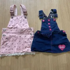 Barbie ジャンバースカート 2点セット