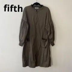 【美品】fifth スプリングコート ライトアウター カーキ