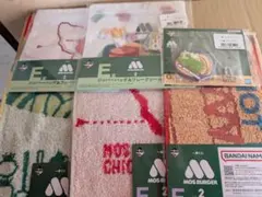 一番くじモスバーガー　Ｅ賞ジッパーバッグセット他６点セット