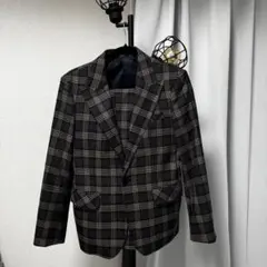 チェック柄ジャケット＆ベストセット