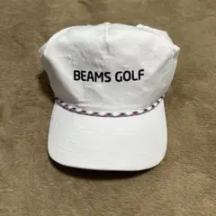 BEAMS GOLF キャップ ホワイト