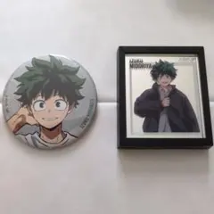 僕のヒーローアカデミア ベースヤードトウキョー 緑谷出久 缶バッジ＆マグネット