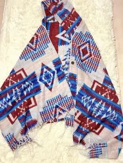 ⭐︎インド製　幾何学模様ポンチョ⭐︎