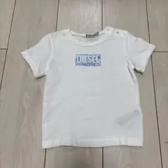 DIESEL ホワイト Tシャツ 肩ボタン付き　12M 80センチ