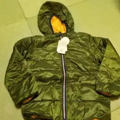 リバーシブルダウンコート 130cm オリーブグリーン