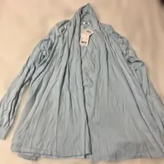 UNIQLO UVカットストールカーディガン 長袖 ライトブルー XL 新品