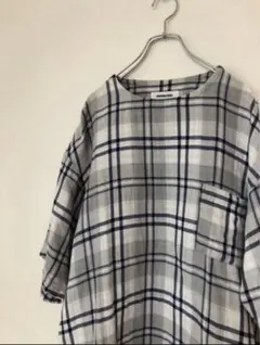 モンキータイム　カットソー　チェック　ビックシルエットのサムネイル