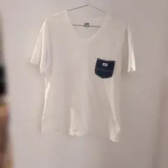 Lee ホワイト Vネック Tシャツ Mのサムネイル