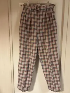 ロク　ROKU チェック柄カジュアルパンツ サイズ38