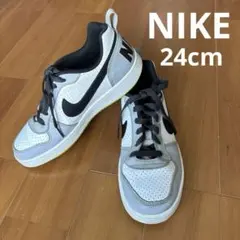 Nike コート スニーカー グレー/ホワイト/ブラック