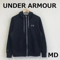 A0212B05【UNDERARMOR】ジップアップパーカー　MD　黒