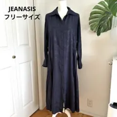 【ジーナシス JEANASIS 】ロングワンピースF シャツワンピース レーヨン