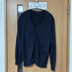 ネイビー 4L 長袖カーディガン　大きいサイズ