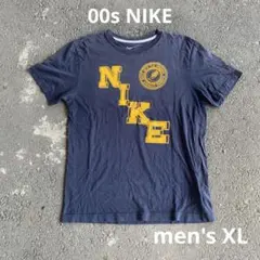 00s NIKE ロゴ Tシャツ ネイビー 紺 c-boy 雰囲気◯