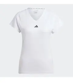 adidas VネックTシャツ ホワイト