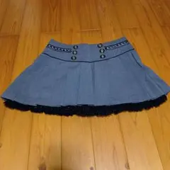 CECIL McBEE グレー プリーツスカート