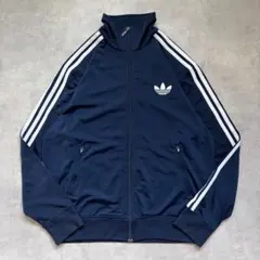 アディダス ファイヤバード トラックジャケット 古着 刺繍 紺 XL 19217