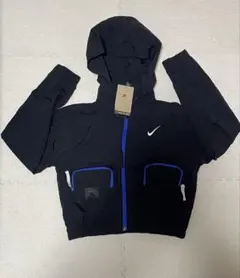 Nike フード付きジャケット ブラック/ブルー