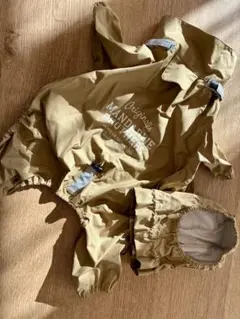 犬用フード付きレインコート ベージュ