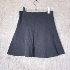 ウエストゴム ひざ丈スカート