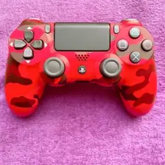 PS4 コントローラー 純正 レッドカモフラージュ U2Z-7 【超美品】