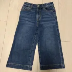 GAP　ワイドレッグデニム 120cm　クロップト丈