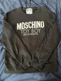 Moschino ブラック ロゴニット セーター 春秋に！ - メルカリ