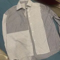 レディースストライプ長袖シャツ XL サイズ