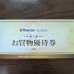 ヤマダ電機お買物優待券 5000円分 (500円10枚) 2026年6月30日