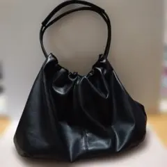 黒ドローストリングトートバッグ