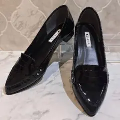 【極美品✨️】DIANA ポインテッドトゥ エナメル ローファー 黒 24cmのサムネイル