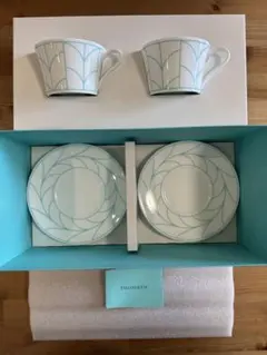 TIFFANY & Co. ティファニー カップ＆ソーサー ペアセット