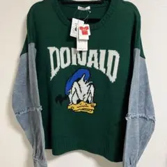 ディズニー ドナルドダック ニットセーター L