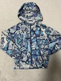 Gap fit 蝶プリント フード付きジャケット　8-9y/130cmのサムネイル