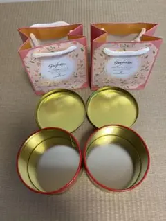 風月堂　ゴーフレット　空き缶　2個セット