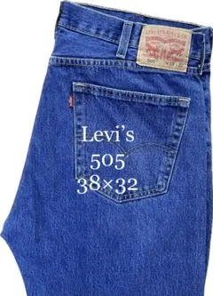 00s〜/Levi’s/505/テーパードデニムパンツ/38×32/インディゴ