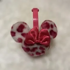 ディズニー ミニー 耳あて イヤーマフ ヒョウ柄 ピンク