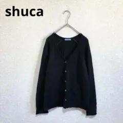 shuca シュカ Vネックニットカーディガン ブラック Mのサムネイル