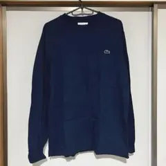 LACOSTE 長袖Tシャツ ロンT ネイビー US M 未使用に近い