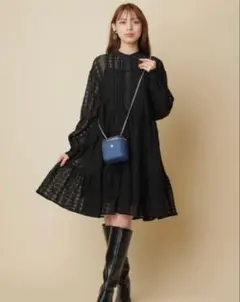 値下中！美品✨Mystradaティアードチュニックワンピース キャミソール付